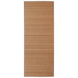 vidaXL Tappeto Rettangolare in Bamb&ugrave; Marrone 80 x 300 cm