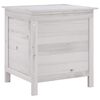 vidaXL Contenitore Giardino Bianco 50x49x56,5 cm Legno Massello Abete