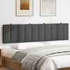 vidaXL Cuscino Testiera Hanko Grigio Scuro 200 cm in Tessuto