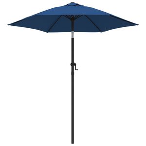 vidaXL Ombrellone Blu 200x224 cm in Alluminio
