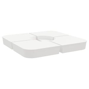 vidaXL Set Base per Ombrellone 4 pz con Supporto a Croce 100 kg PP