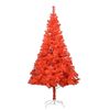 vidaXL Albero di Natale Preilluminato con Palline Rosso 180 cm PVC