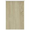 vidaXL Scrivania Bianco e Rovere Sonoma 100x50x76 cm Legno Multistrato
