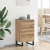 vidaXL Credenza con cassetto rovere artigianale Legno multistrato