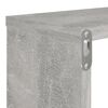 vidaXL Mensole Parete Cubo 6pz Grigio Cemento 80x15x26,5cm Multistrato
