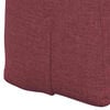 vidaXL Cuscino per Schiena Rosso Vino 200 x 24 x 50 cm Tessuto