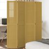 vidaXL Divisorio Ambienti 4 Pannelli Marrone Legno Massello Paulownia