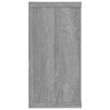 vidaXL Mensole Cubo Muro 2pz Grigio Sonoma 100x15x30 Legno Multistrato