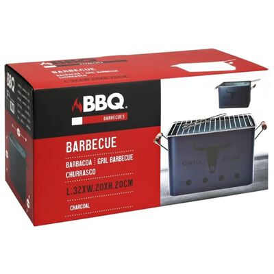 ProGarden Griglia Rettangolare per Barbecue Blu Scuro Opaco