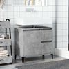 vidaXL Mobile Lavabo da Bagno Grigio Rovere 65x33x60cm in Truciolato