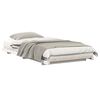 vidaXL Struttura letto a terra Bianco 80 x 210 cm