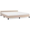 vidaXL Giroletto con Testiera senza Materasso Cappuccino 180x200 cm