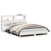vidaXL Letto senza Materasso Bianco 160x200 cm Legno Massello di Pino
