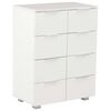 vidaXL Credenza Bianco Lucido 60x35x80 cm in Legno Multistrato