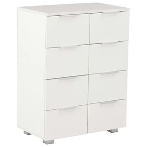 vidaXL Credenza Bianco Lucido 60x35x80 cm in Legno Multistrato