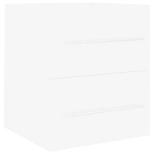 vidaXL Mobile Lavabo Bianco 41x38,5x48 cm in Legno Multistrato