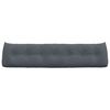 vidaXL Cuscino per Schiena Grigio scuro 200 x 24 x 50 cm Velluto