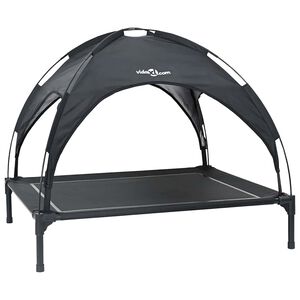 vidaXL Letto per Cani 90 x 81 x 80,5 cm Acciaio Nero