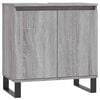 vidaXL Mobile da Bagno Grigio Sonoma 58x33x60 cm in Legno Multistrato
