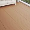 vidaXL Piastrella per Decking 6 pcs Marrone 60 x 30 cm WPC