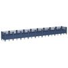 vidaXL Fioriera Giardino Picchetti Grigio Blu 363,5x43,5x43,5 cm PP