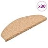 vidaXL Tappetini per scale 30 pz 65x21x4 cm Oro Semicircolari Grandi