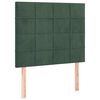 vidaXL Giroletto senza Materasso Verde Scuro 100x200 cm in Velluto