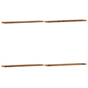 vidaXL Ripiani Libreria 4 pz Legno Vecchio 60x10x1,5 cm in Truciolato
