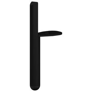 vidaXL Piedini per mobili 2 pcs Nero 66 x 36 x 160 mm Ferro