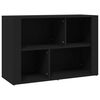 vidaXL Credenza Nera 80x30x54 cm in Legno Multistrato