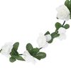 vidaXL Ghirlande Fiori 6 pz Bianco 240 cm