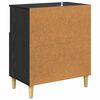 vidaXL Credenza Rovere nero 35 x 60 x 70 cm Legno multistrato