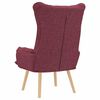 vidaXL poltrona Rosso Vino 69 x 74 x 93 cm Tessuto Sherpa