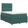 vidaXL Letto box spring con materasso Verde Scuro 120 x 200 cm Velluto
