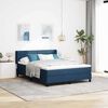 vidaXL Letto a molle con materasso Blu 190 x 140 cm Poliestere