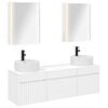 vidaXL Set di Armadi da Bagno 5 pcs Bianco 53 x 15,5 x 70 cm