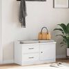vidaXL Panca da Corridoio SANDNES Bianca 87x40x50 cm in Legno di Pino