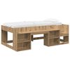 vidaXL Telaio del letto con storage Rovere Artigianale 80 x 200 cm
