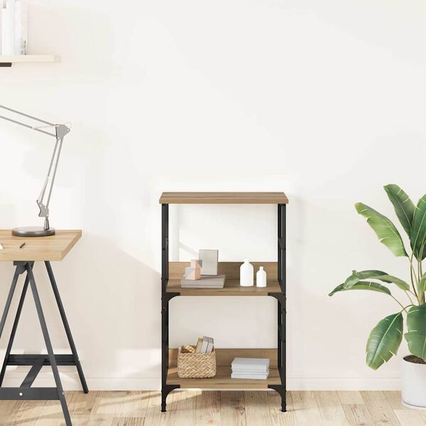 vidaXL Libreria Rovere Artigianale 50x33x82 cm Legno Multistrato