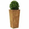 vidaXL Fioriere da Giardino 2 pz 35x35x75 cm in Acciaio Corten