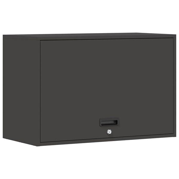 vidaXL Armadio a muro per garage Nero 80 x 40 x 53 cm