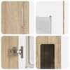 vidaXL Credenza con lo scaffale FLORIN Rovere Sonoma 60 x 35 x 182 cm