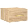 vidaXL Comodino a Muro Rovere Sonoma 35x35x20 cm