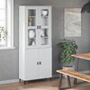 vidaXL Piano per Credenza VIKEN Bianco in Legno Multistrato