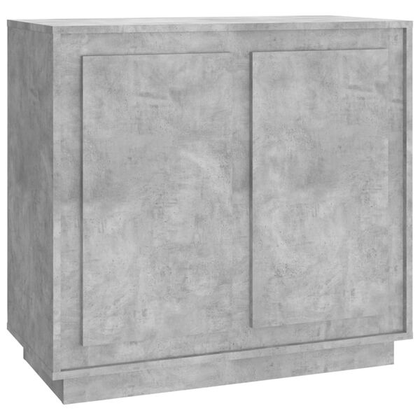 vidaXL Credenza Grigio Cemento 80x34x75 cm in Legno Multistrato