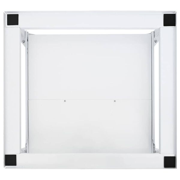 vidaXL Supporto Lavatrice e Asciugatrice con Mensola Estraibile Bianco