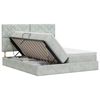 vidaXL Letto con Contenitore Grigio Chiaro 180 x 200 cm Velluto