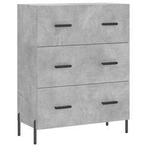 vidaXL Credenza Grigio Cemento 69,5x34x90 cm in Legno Multistrato