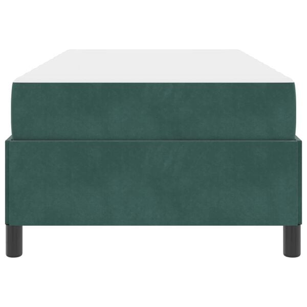 vidaXL Struttura del letto Verde Scuro 90 x 190 cm Tessuto
