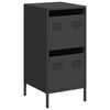 vidaXL Credenza Nera 35x39x73,5 cm in Acciaio Laminato a Freddo